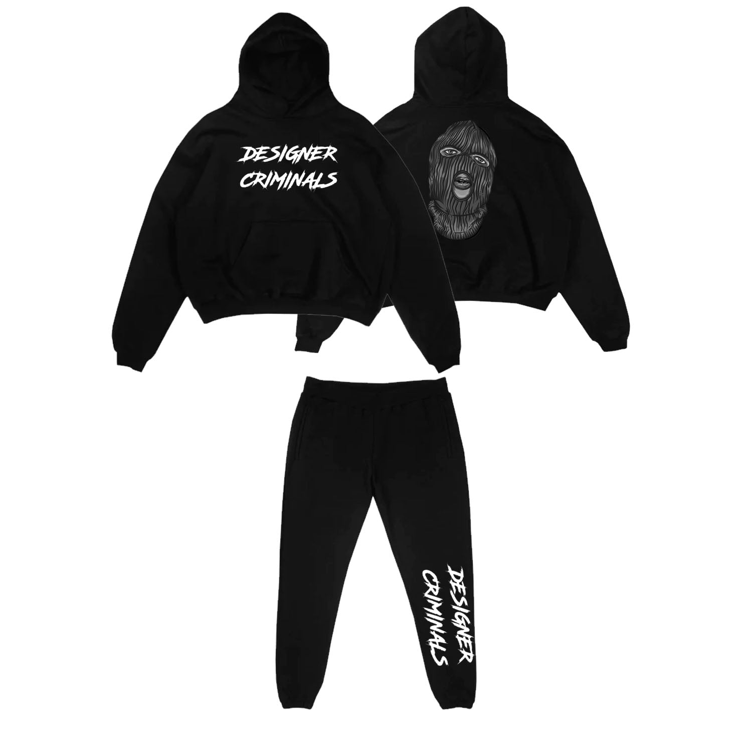 WORLD OF DESIGNERS SWEATSUIT - BLACK